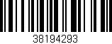 Código de barras (EAN, GTIN, SKU, ISBN): '38194293'