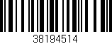 Código de barras (EAN, GTIN, SKU, ISBN): '38194514'