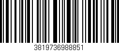 Código de barras (EAN, GTIN, SKU, ISBN): '3819736988851'