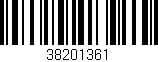Código de barras (EAN, GTIN, SKU, ISBN): '38201361'