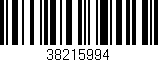 Código de barras (EAN, GTIN, SKU, ISBN): '38215994'