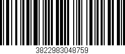 Código de barras (EAN, GTIN, SKU, ISBN): '3822983048759'