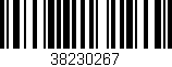 Código de barras (EAN, GTIN, SKU, ISBN): '38230267'