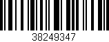 Código de barras (EAN, GTIN, SKU, ISBN): '38249347'