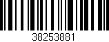 Código de barras (EAN, GTIN, SKU, ISBN): '38253881'