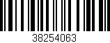 Código de barras (EAN, GTIN, SKU, ISBN): '38254063'