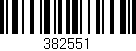 Código de barras (EAN, GTIN, SKU, ISBN): '382551'