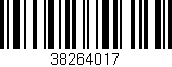 Código de barras (EAN, GTIN, SKU, ISBN): '38264017'