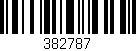 Código de barras (EAN, GTIN, SKU, ISBN): '382787'