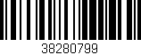 Código de barras (EAN, GTIN, SKU, ISBN): '38280799'
