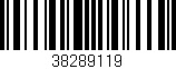 Código de barras (EAN, GTIN, SKU, ISBN): '38289119'