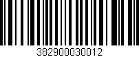 Código de barras (EAN, GTIN, SKU, ISBN): '382900030012'