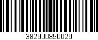 Código de barras (EAN, GTIN, SKU, ISBN): '382900890029'