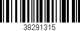 Código de barras (EAN, GTIN, SKU, ISBN): '38291315'