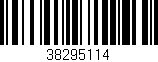 Código de barras (EAN, GTIN, SKU, ISBN): '38295114'
