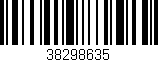 Código de barras (EAN, GTIN, SKU, ISBN): '38298635'