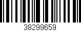 Código de barras (EAN, GTIN, SKU, ISBN): '38299659'