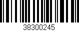 Código de barras (EAN, GTIN, SKU, ISBN): '38300245'