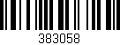 Código de barras (EAN, GTIN, SKU, ISBN): '383058'