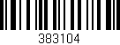 Código de barras (EAN, GTIN, SKU, ISBN): '383104'