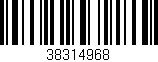 Código de barras (EAN, GTIN, SKU, ISBN): '38314968'