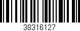 Código de barras (EAN, GTIN, SKU, ISBN): '38316127'