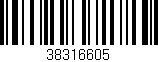 Código de barras (EAN, GTIN, SKU, ISBN): '38316605'