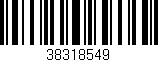 Código de barras (EAN, GTIN, SKU, ISBN): '38318549'