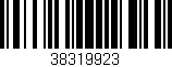 Código de barras (EAN, GTIN, SKU, ISBN): '38319923'