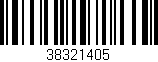 Código de barras (EAN, GTIN, SKU, ISBN): '38321405'