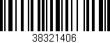 Código de barras (EAN, GTIN, SKU, ISBN): '38321406'