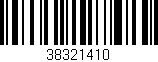 Código de barras (EAN, GTIN, SKU, ISBN): '38321410'
