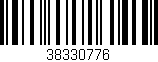 Código de barras (EAN, GTIN, SKU, ISBN): '38330776'