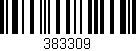 Código de barras (EAN, GTIN, SKU, ISBN): '383309'
