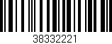 Código de barras (EAN, GTIN, SKU, ISBN): '38332221'