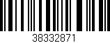 Código de barras (EAN, GTIN, SKU, ISBN): '38332871'