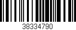 Código de barras (EAN, GTIN, SKU, ISBN): '38334790'