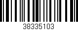 Código de barras (EAN, GTIN, SKU, ISBN): '38335103'