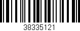 Código de barras (EAN, GTIN, SKU, ISBN): '38335121'