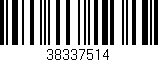 Código de barras (EAN, GTIN, SKU, ISBN): '38337514'