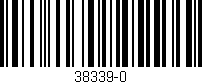 Código de barras (EAN, GTIN, SKU, ISBN): '38339-0'