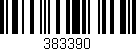 Código de barras (EAN, GTIN, SKU, ISBN): '383390'