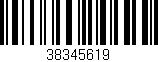 Código de barras (EAN, GTIN, SKU, ISBN): '38345619'