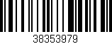 Código de barras (EAN, GTIN, SKU, ISBN): '38353979'