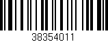 Código de barras (EAN, GTIN, SKU, ISBN): '38354011'
