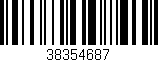 Código de barras (EAN, GTIN, SKU, ISBN): '38354687'