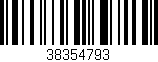 Código de barras (EAN, GTIN, SKU, ISBN): '38354793'