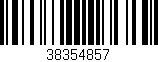 Código de barras (EAN, GTIN, SKU, ISBN): '38354857'