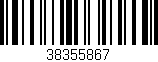 Código de barras (EAN, GTIN, SKU, ISBN): '38355867'