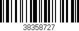 Código de barras (EAN, GTIN, SKU, ISBN): '38358727'